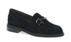 Caprice - Suede Silver Chain Loafers Navy