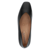 Caprice - Leather Mid-Heel Court Shoe Black