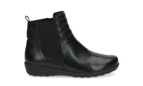 Caprice - Zip-Up Ankle Boot Black