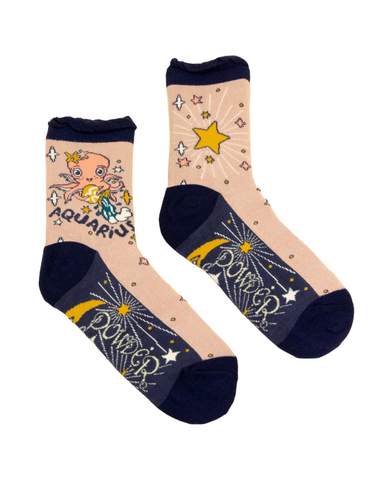 Powder - Aquarius Zodiac Ankle Socks