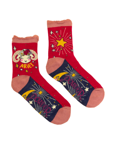 Powder - Aries Zodiac Ankle Socks