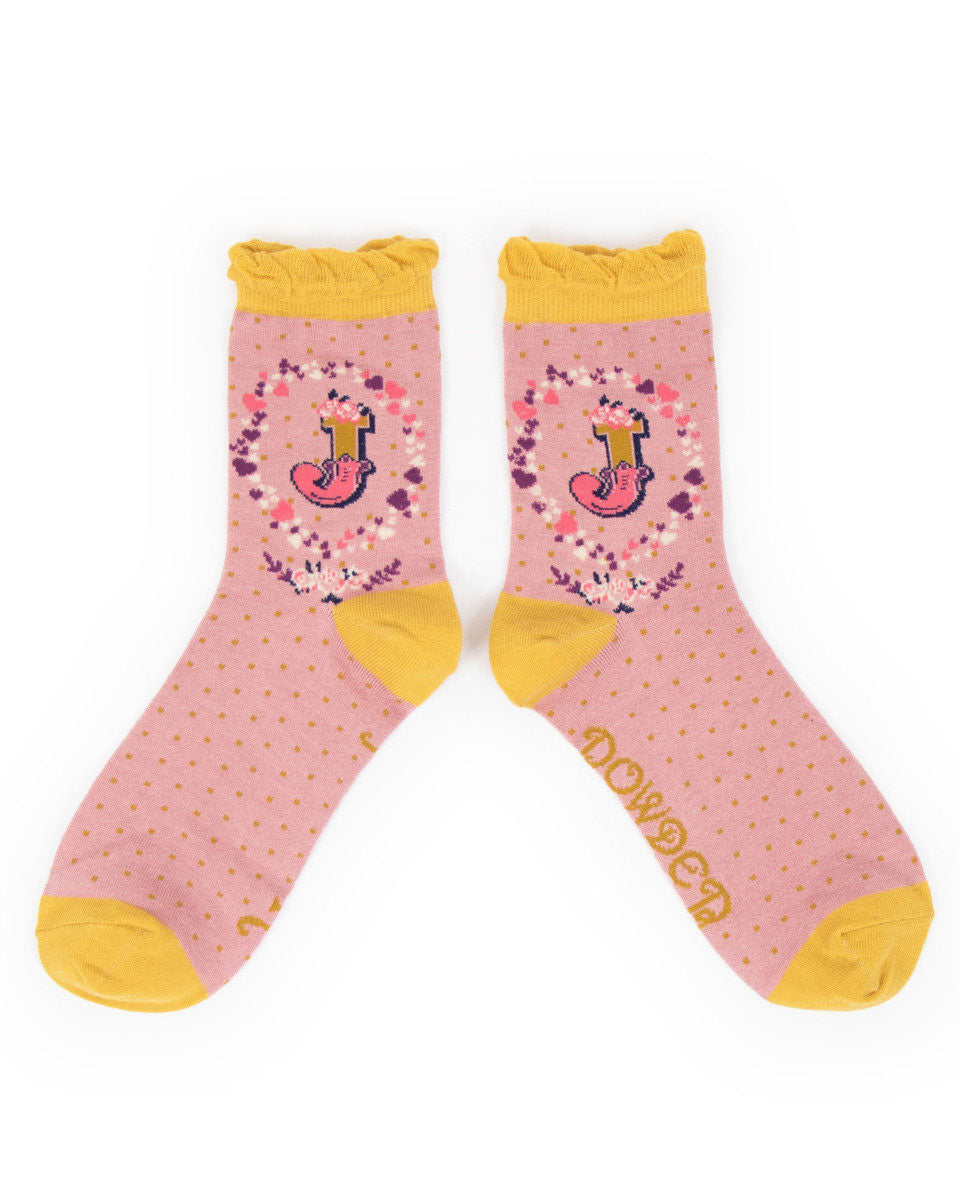 Powder - Alphabet socks J