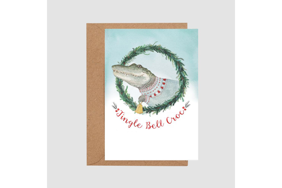 Mister Peebles - Jingle Bell Croc Card