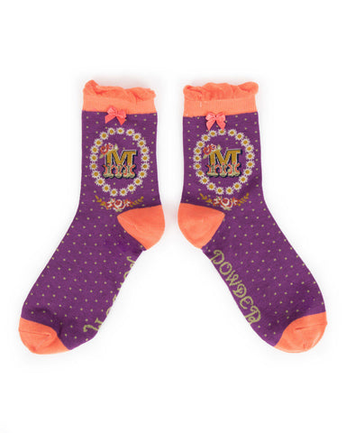 Powder - Alphabet socks M