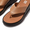 Fitflop - F-Mode Luxe Leather Flatform Toe-Post Sandals Latte Tan
